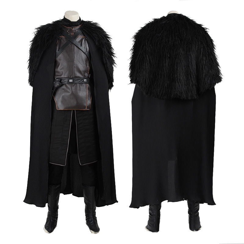 Jon Snow Cosplay Suit House Stark Halloween Costume