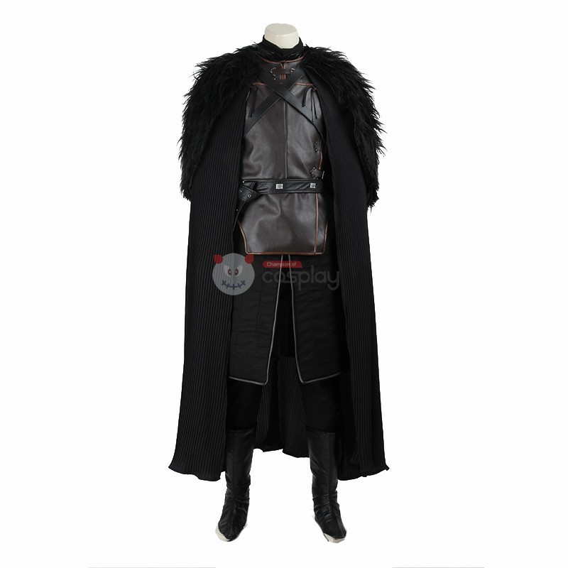 Jon Snow Cosplay Suit House Stark Halloween Costume