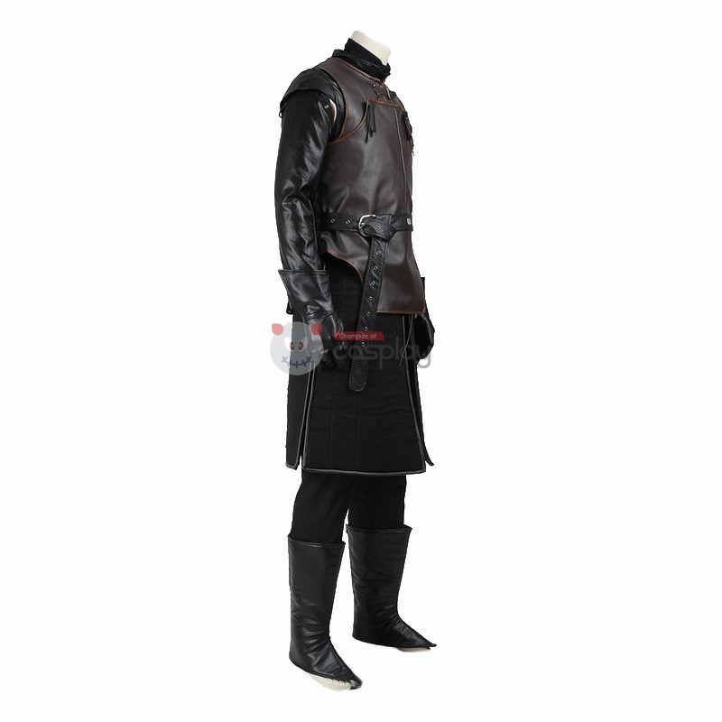 Jon Snow Cosplay Suit House Stark Halloween Costume