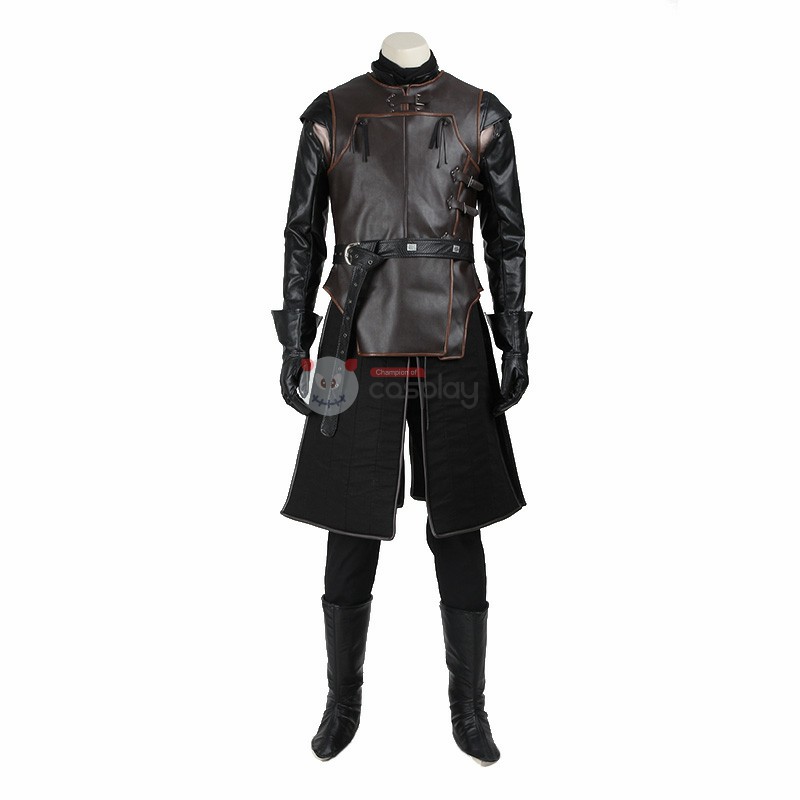Jon Snow Cosplay Suit House Stark Halloween Costume
