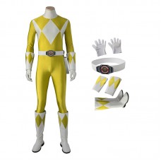 Boy Tyranno Ranger Costume Yellow Mighty Morphin' Power Rangers Cosplay Costumes