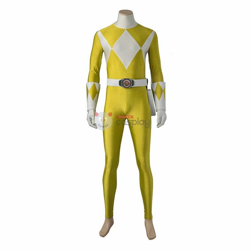 Boy Tyranno Ranger Costume Yellow Mighty Morphin' Power Rangers Cosplay Costumes