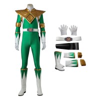 Ready To Ship - Green Rangers Costume Burai Dragon Ranger Suit Mighty Morphin Power Rangers Cosplay Outfit