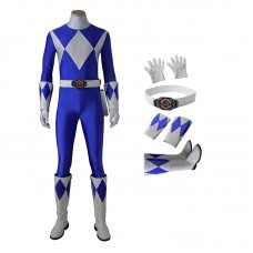 Dan Tricera Ranger Costume Blue Mighty Morphin' Power Rangers Cosplay Costumes