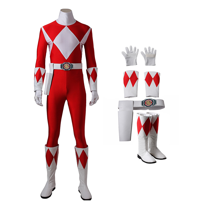Geki Tyranno Ranger Costume Red Mighty Morphin' Power Rangers Cosplay Costumes