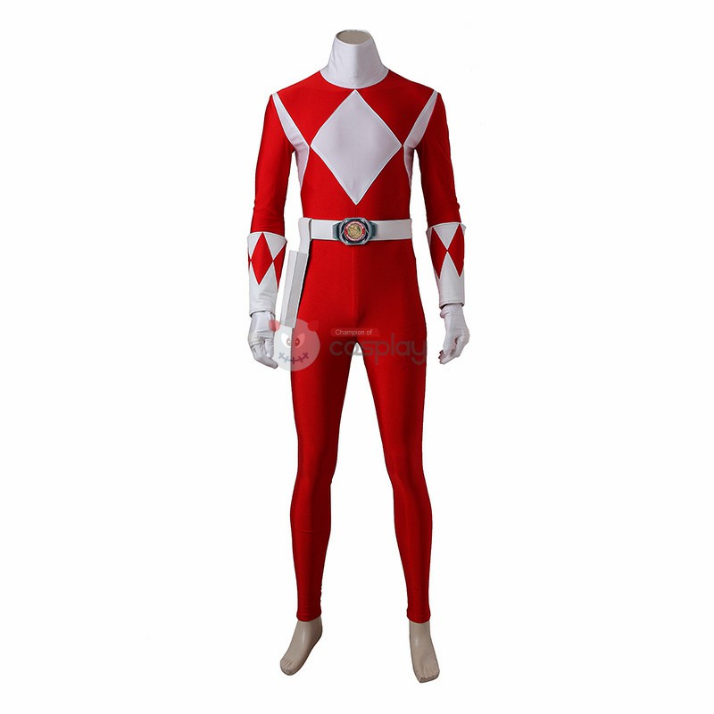 Geki Tyranno Ranger Costume Red Mighty Morphin' Power Rangers Cosplay Costumes
