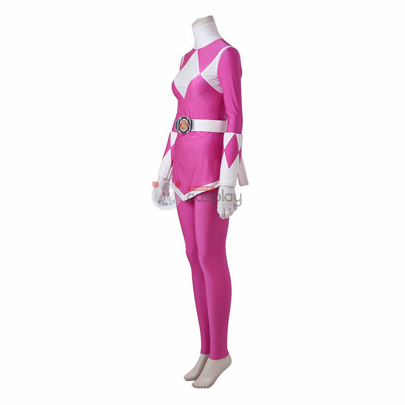 Mei Ptera Ranger Costume Pink Mighty Morphin' Power Rangers Cosplay Costumes