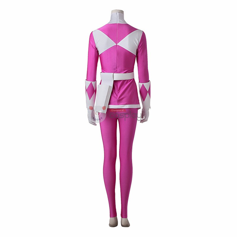 Mei Ptera Ranger Costume Pink Mighty Morphin' Power Rangers Cosplay Costumes