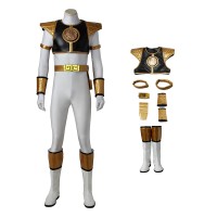 Tommy Oliver Costume White Mighty Morphin' Power Rangers Cosplay Costumes