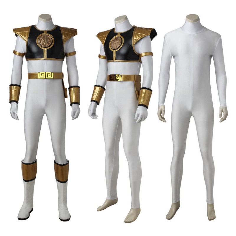 Tommy Oliver Costume White Mighty Morphin' Power Rangers Cosplay Costumes