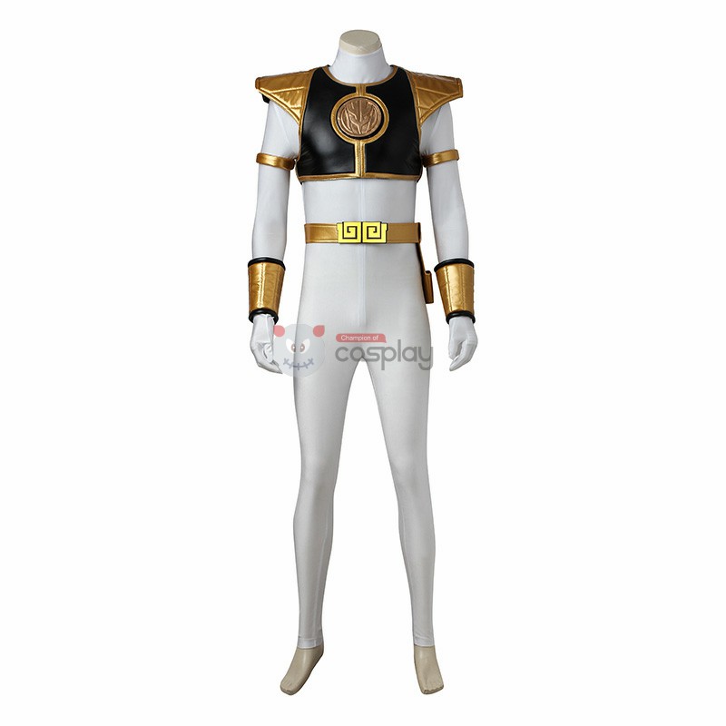 Tommy Oliver Costume White Mighty Morphin' Power Rangers Cosplay Costumes