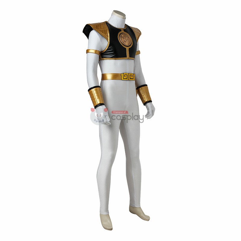 Tommy Oliver Costume White Mighty Morphin' Power Rangers Cosplay Costumes