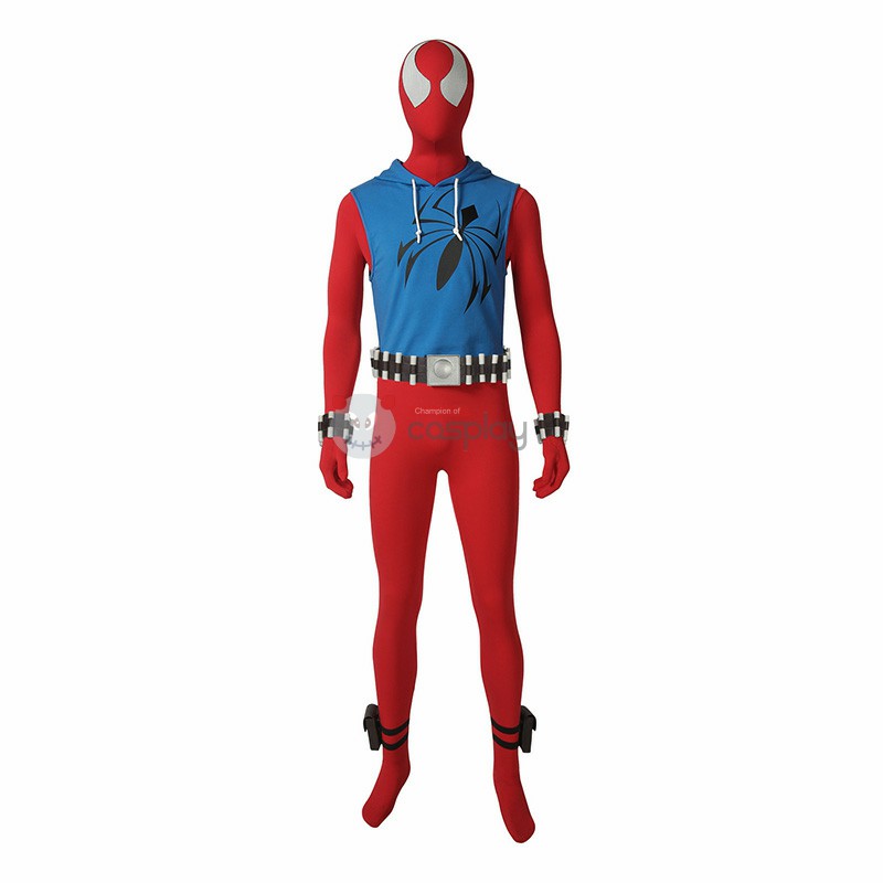 Scarlet Spider Man Costume Ben Reily Cosplay Costume