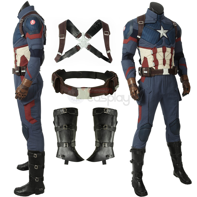 Captain America Costumes Avengers-Endgame Steve Rogers Cosplay Costumes