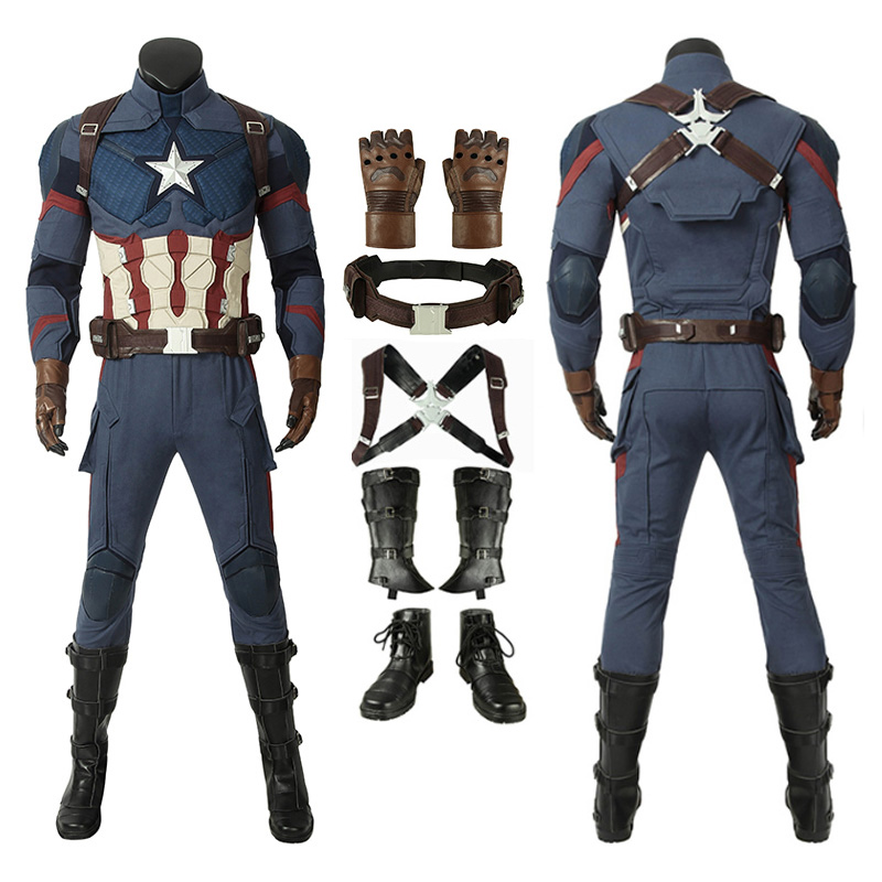 Avengers Endgame Captain America Cosplay Costume