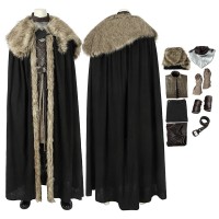 Jon Snow Costume Aegon House Stark Cosplay Suit