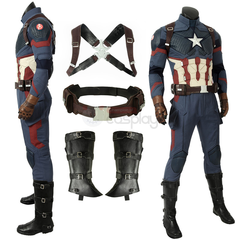 Clearance Sale - Ready To Ship Captain America Costume Improved Version Steve Rogers Cosplay Costumes