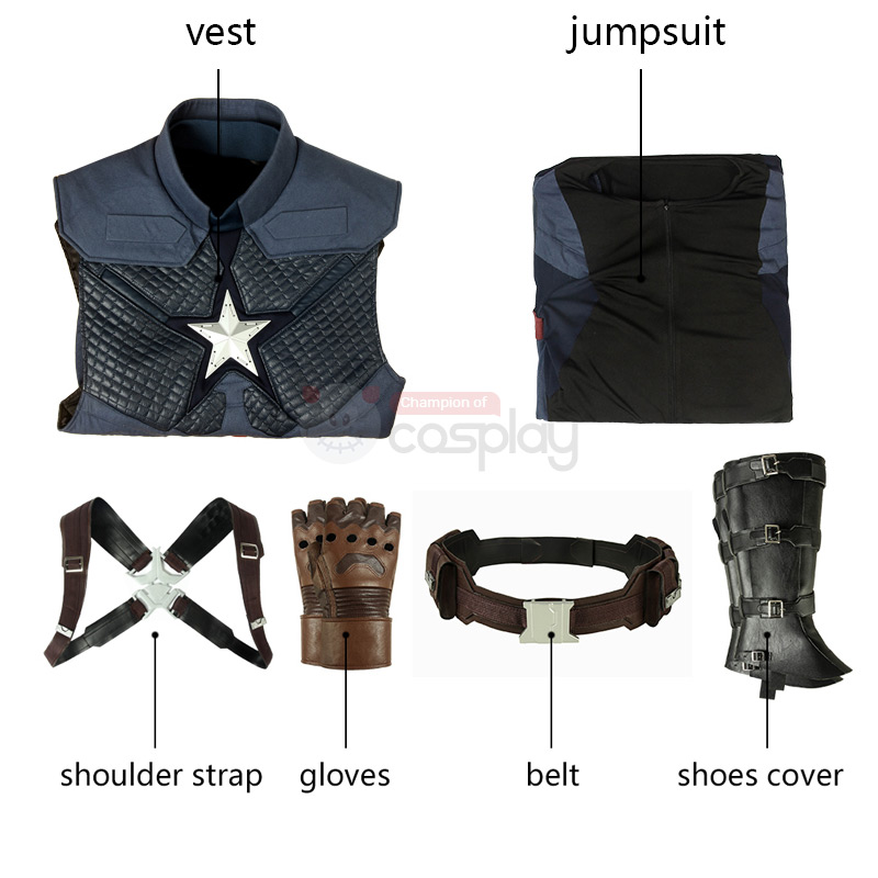 Clearance Sale - Ready To Ship Captain America Costume Improved Version Steve Rogers Cosplay Costumes