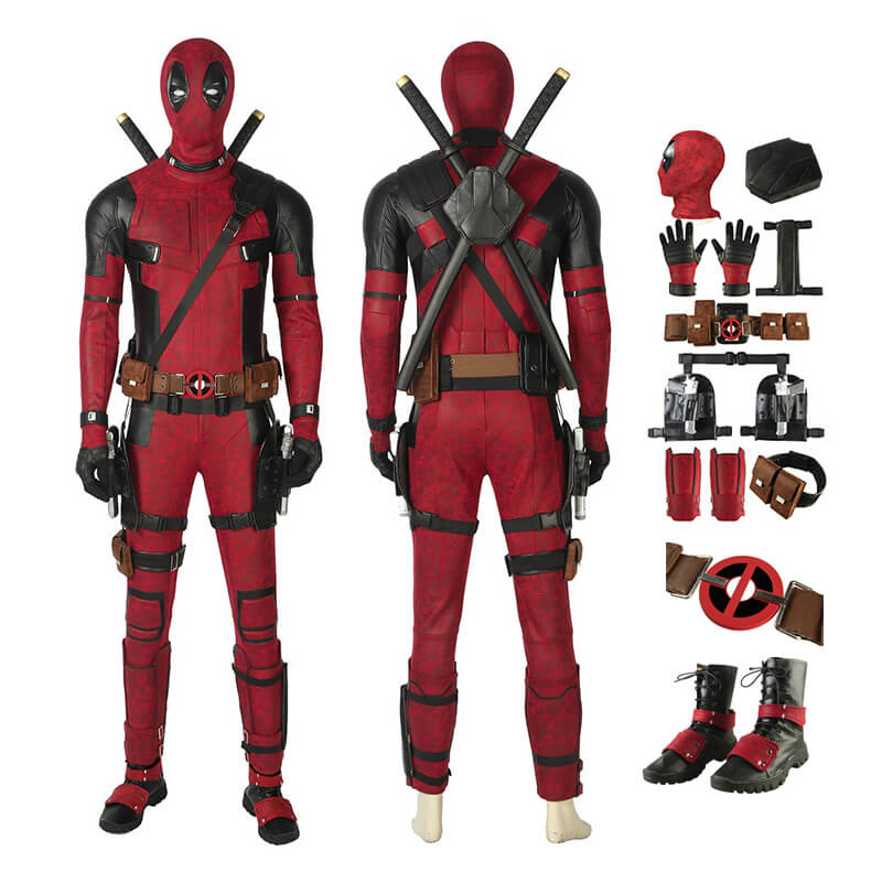 Deadpool 2 Costume Wade Wilson Deadpool Cosplay Costume Full Set