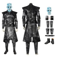 Clearance Sale - Ready To Ship - Male Large Size Night King Cosplay Costume Male Halloween Suit with Boots