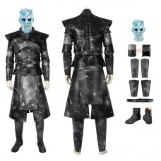 Clearance Sale - Ready To Ship - Male Large Size Night King Cosplay Costume Male Halloween Suit with Boots