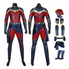 Carol Danvers Costume Avengers 4 Endgame Captain Marvel Cosplay Costume