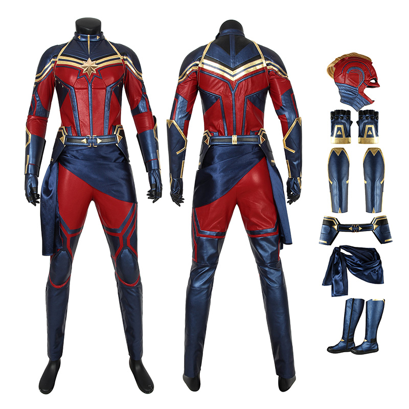 Carol Danvers Costume Avengers 4 Endgame Captain Marvel Cosplay Costume