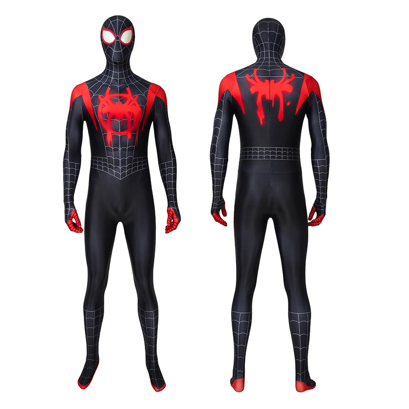 Miles Morales Costume Spider-Man Into The Spider-Verse Cosplay Costume