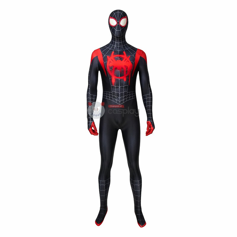 Miles Morales Costume Spider-Man Into The Spider-Verse Cosplay Costume