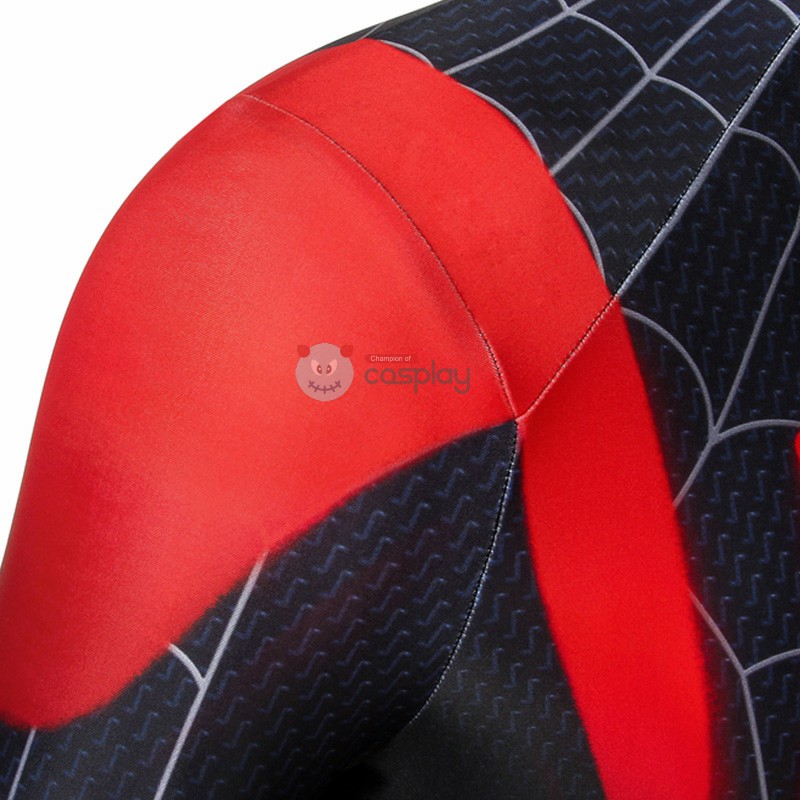 Miles Morales Costume Spider-Man Into The Spider-Verse Cosplay Costume