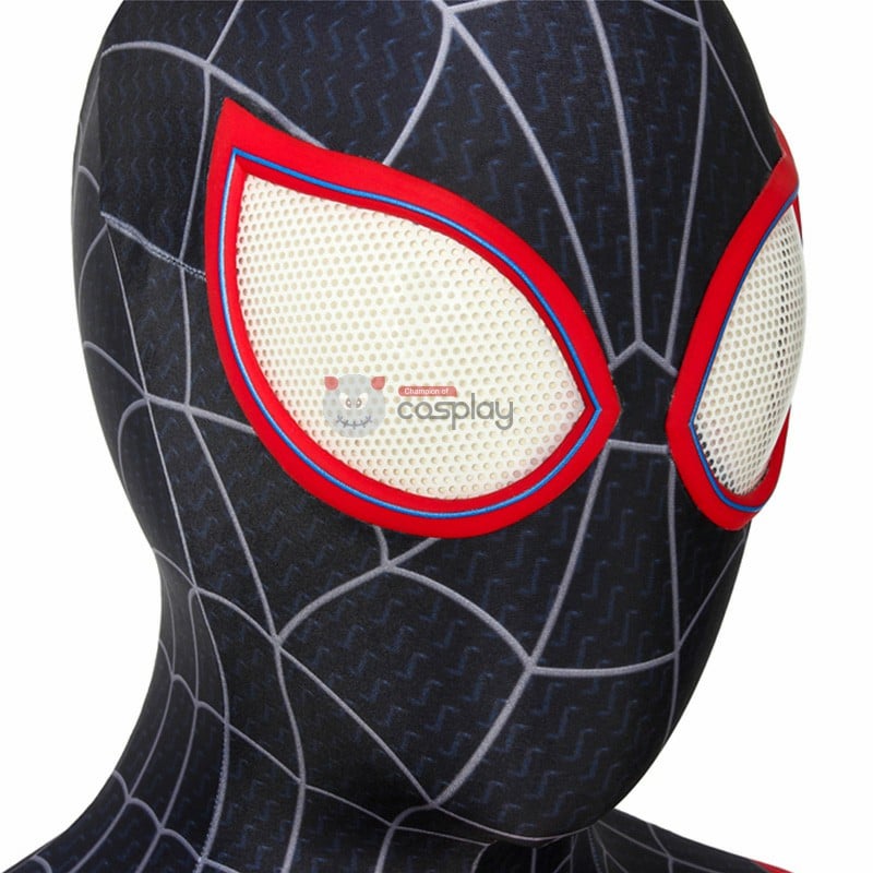 Miles Morales Costume Spider-Man Into The Spider-Verse Cosplay Costume