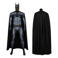 Black Bruce Wayne Zentai Polyester Jumpsuit Cosplay Costume