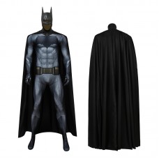 Black Bruce Wayne Zentai Polyester Jumpsuit Cosplay Costume