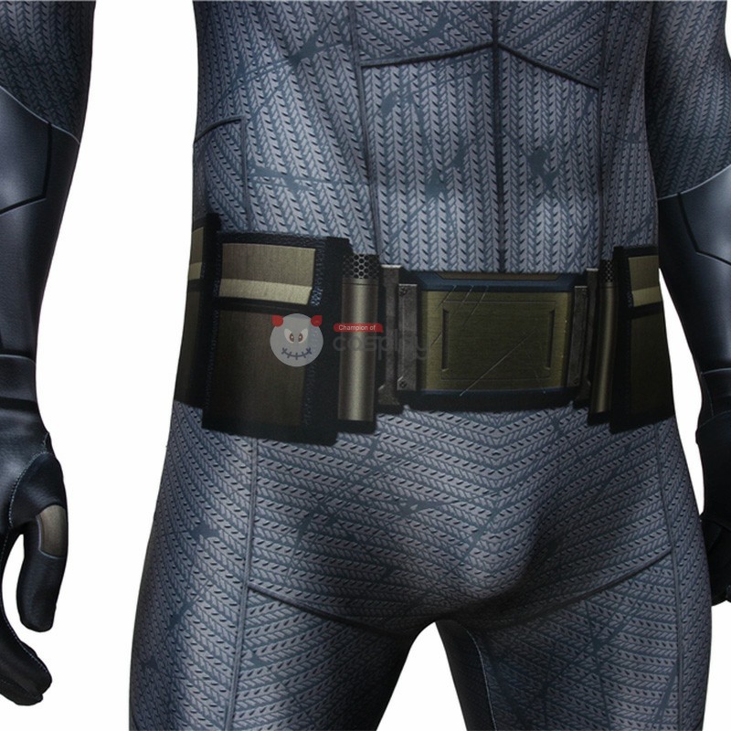 Black Bruce Wayne Zentai Polyester Jumpsuit Cosplay Costume