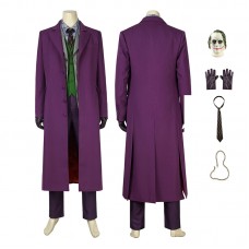 Purple Heath Ledger Cosplay Suit Black Knight Costume