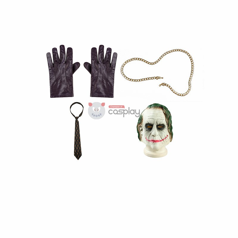 Purple Heath Ledger Cosplay Suit Black Knight Costume