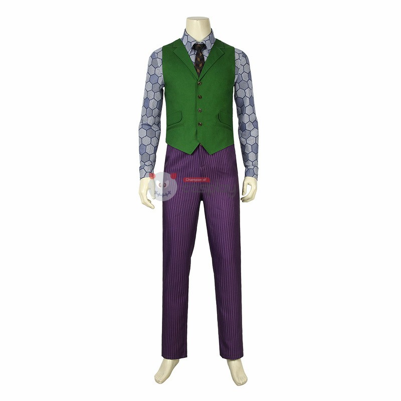 Purple Heath Ledger Cosplay Suit Black Knight Costume