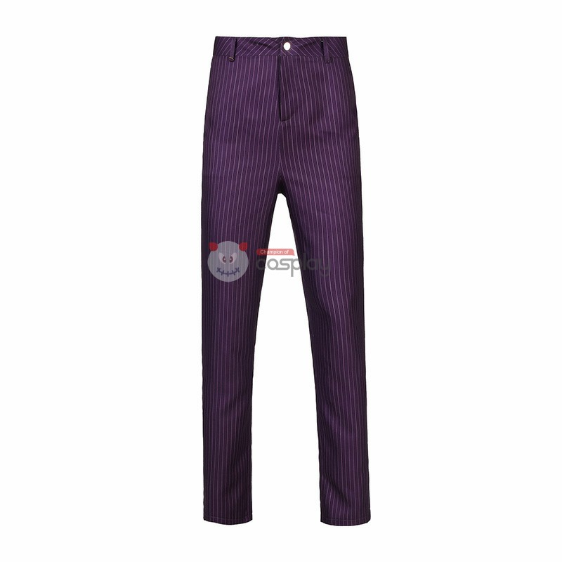 Purple Heath Ledger Cosplay Suit Black Knight Costume