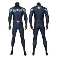 Captain America Costume Steve Rogers Jumpsuit Bodysuit Cosplay