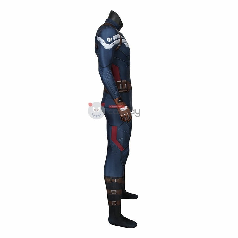Captain America Suit Classic Captain America Jumpsuit Cosplay Costumes