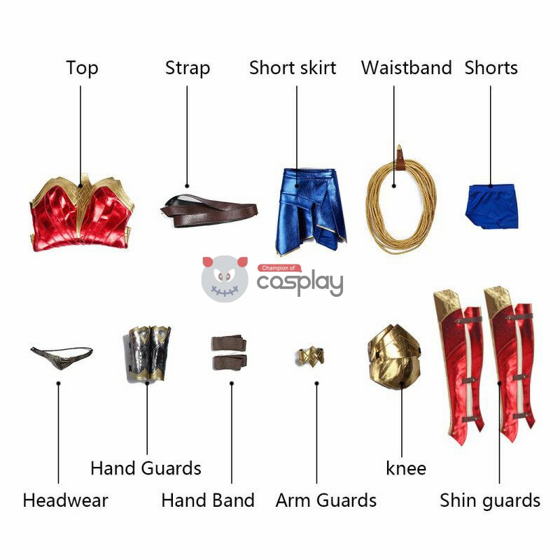 Diana Prince Cosplay Costumes Full Set