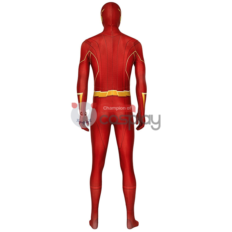 Barry Allen Jumpsuit Red Champion Cosplay Costumes