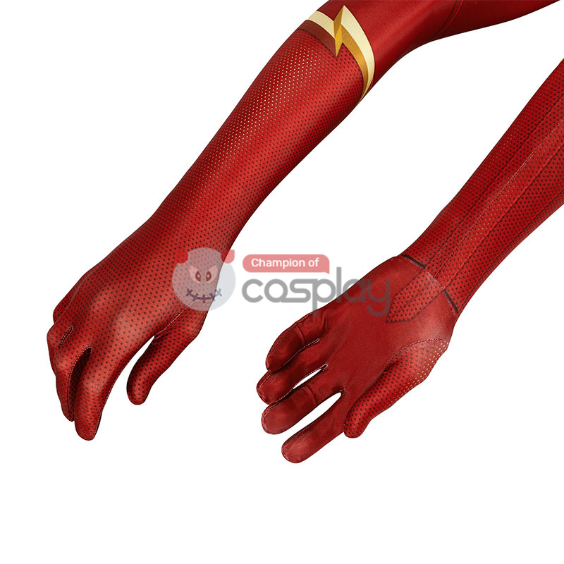 Barry Allen Jumpsuit Red Champion Cosplay Costumes