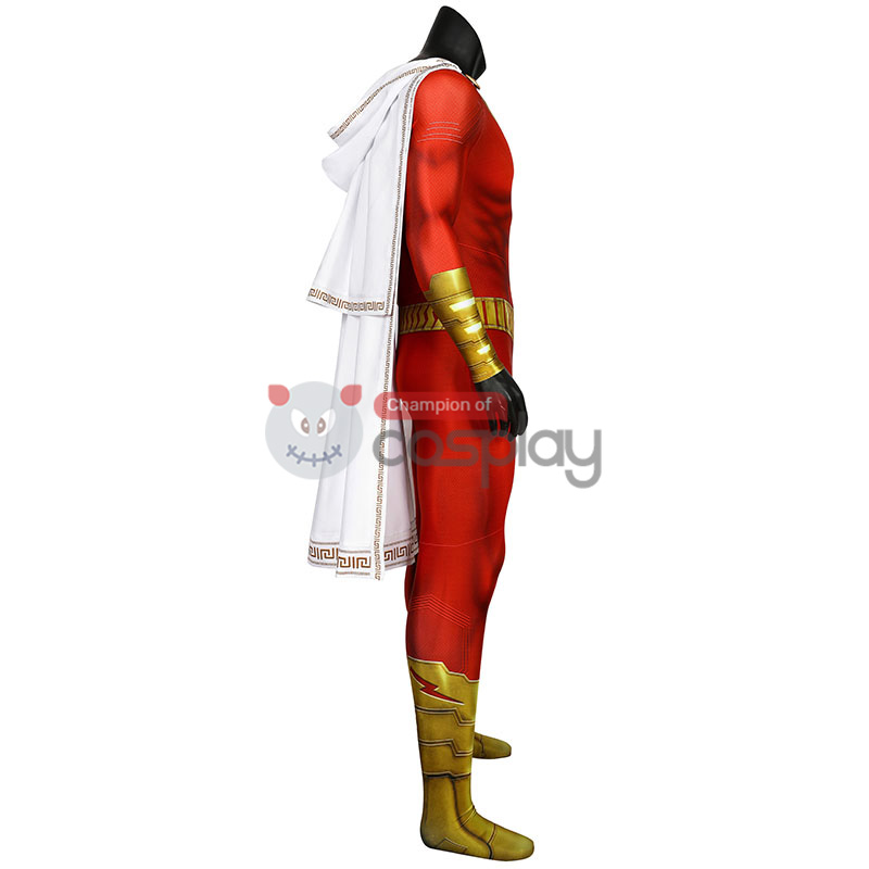 Shazam Jumpsuit DC Comics Billy Batson Cosplay Costume