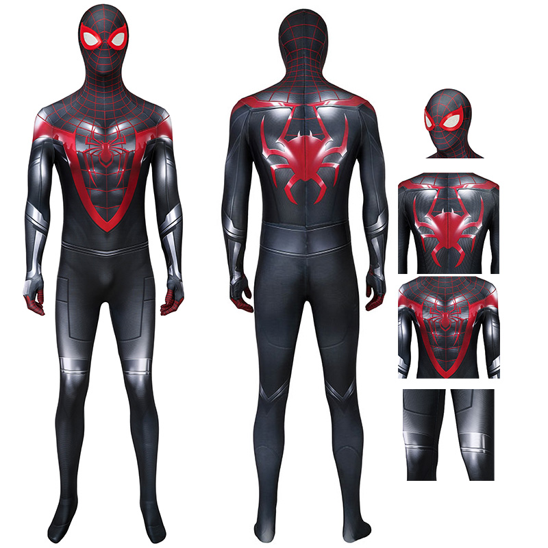 Spiderman Jumpsuit Spider Man PS5 Miles Morales Cosplay Costume