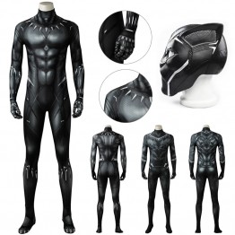 Black Panther Jumpsuit T'Challa Cosplay Costumes