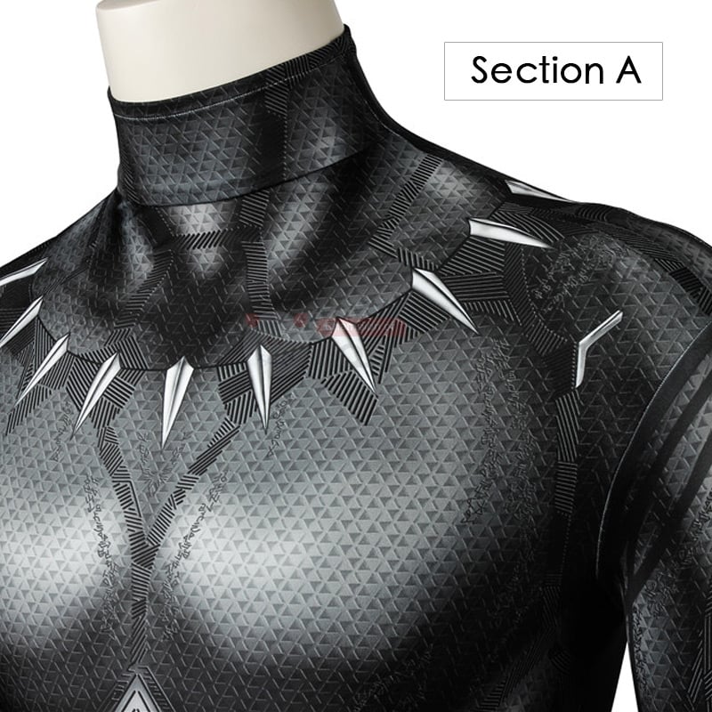 Black Panther Jumpsuit T'Challa Cosplay Costumes