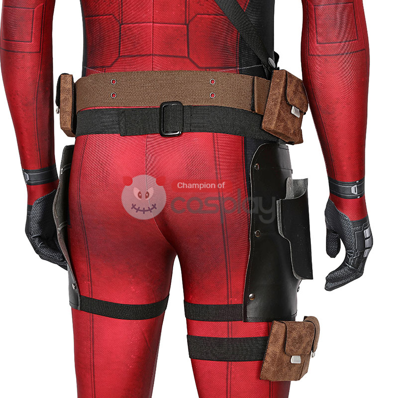 Deadpool Wade Wilson Jumpsuit Halloween Cosplay Costume