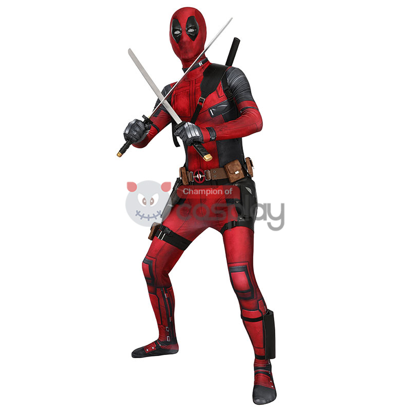 Deadpool Wade Wilson Jumpsuit Halloween Cosplay Costume