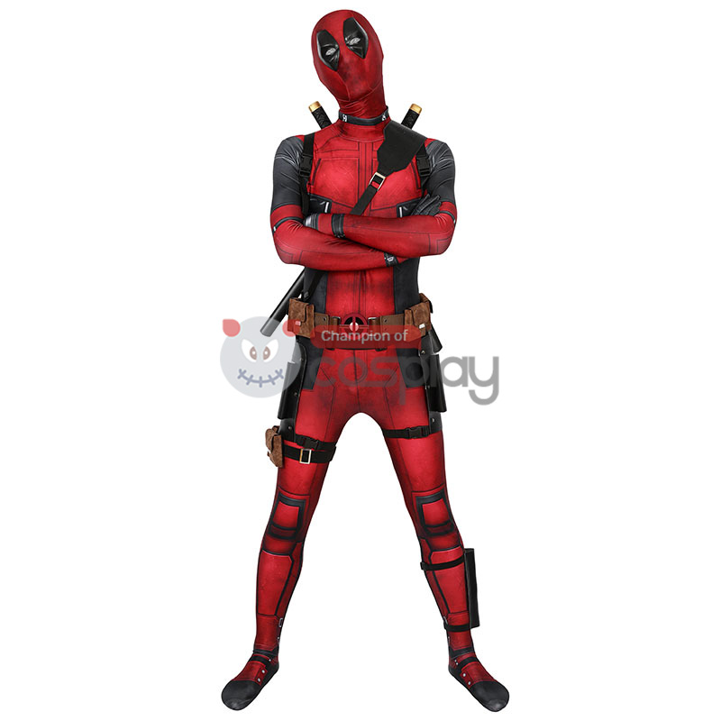 Deadpool Wade Wilson Jumpsuit Halloween Cosplay Costume